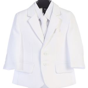 BOYS Communion Suit White 3 BUTTON 5 PIECE…